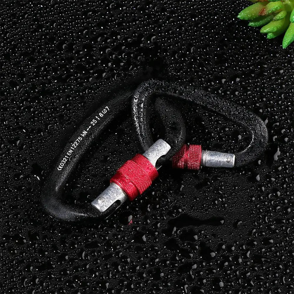 Quality Aluminum Security Master Lock Accessories Mountaineering Protective Equipment Professional Carabiner Climbing Key Hooks