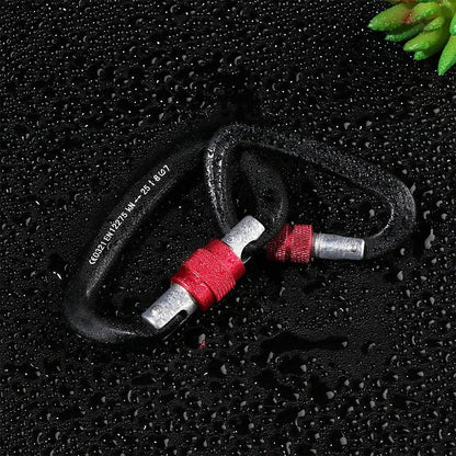 Quality Aluminum Security Master Lock Accessories Mountaineering Protective Equipment Professional Carabiner Climbing Key Hooks