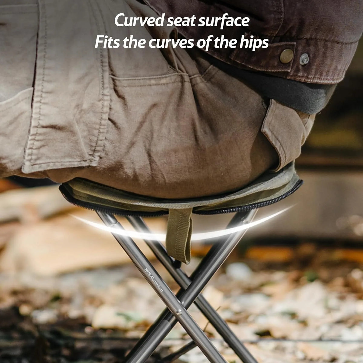 Naturehike Folding Stool for Outdoor Leisure Portable Lightweight Aluminum Chair High Load Travel Camping Foldable Fishing Chair