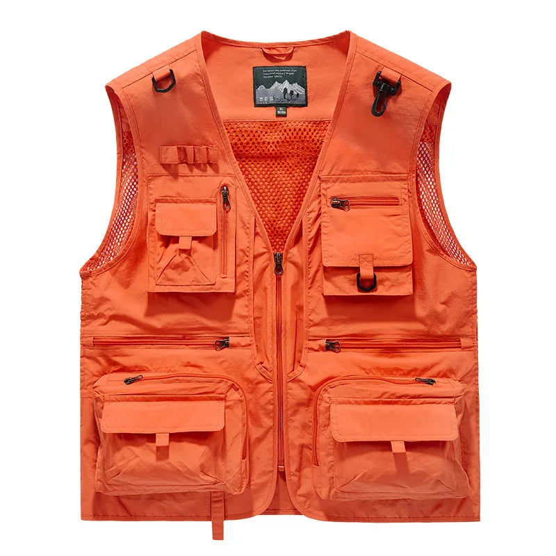 FGKKS Multi-Pocket Breathable Fishing Vest