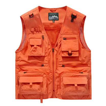 FGKKS Multi-Pocket Breathable Fishing Vest