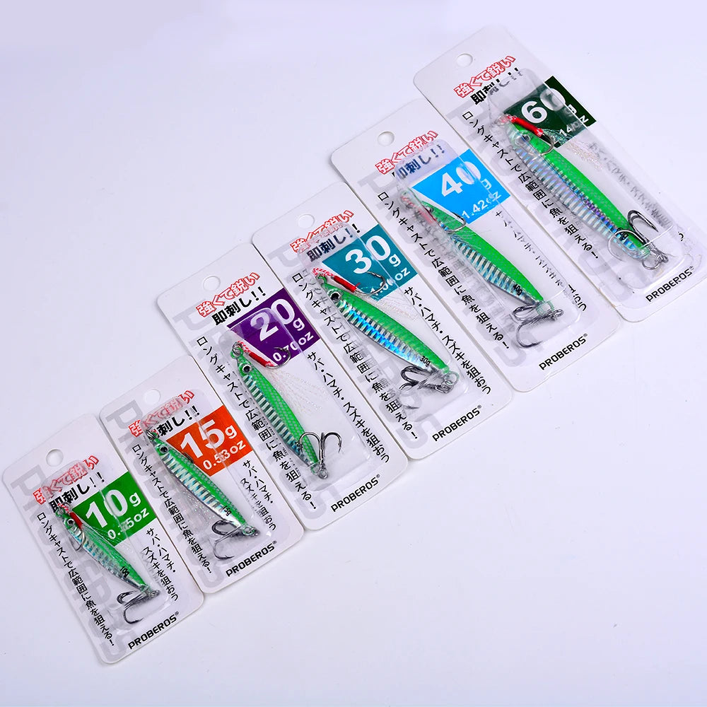 PRO BEROS 3D Eye Metal Jigs (5 Pack)