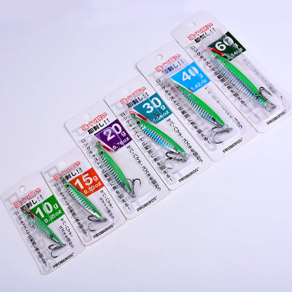 PRO BEROS 3D Eye Metal Jigs (5 Pack)