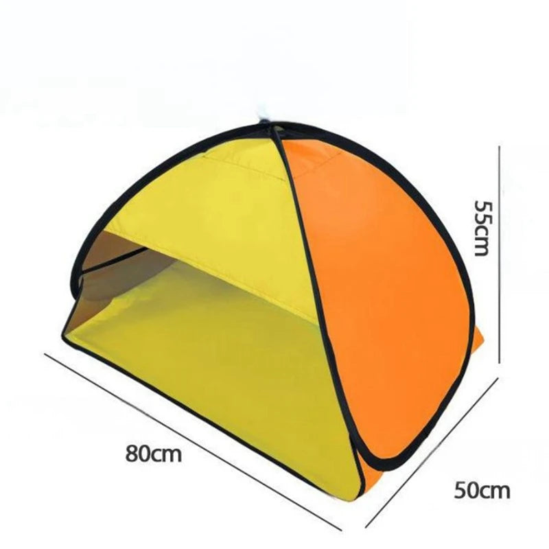 Beach Headrest Sunshade Tent UV-protecting Sunshelter Automatic Opened Portable Outdoor Camping Sunshade Tent For Adults Kids