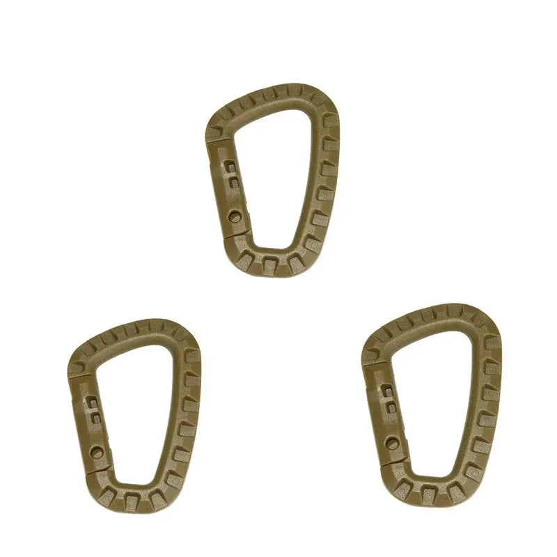 1/2/3/4/6pcs Tactical Carabiner Carabina Karabiner Clip Plastic Cadet Hiking Camping