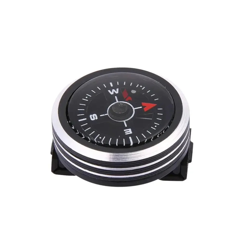 1Pc Mini Watch Strap Button Compass for Paracord Bracelet Survival Pocket Compass Outdoor Hiking Camping Accessories Tools