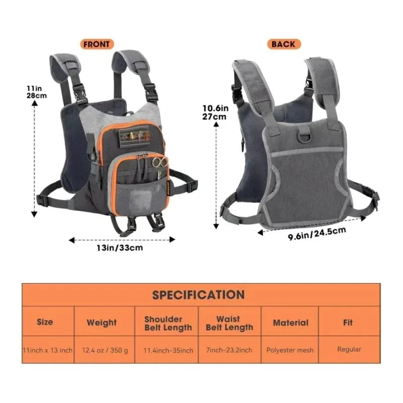 Ultralight Fly Fishing Chest Pack and Fanny Pack