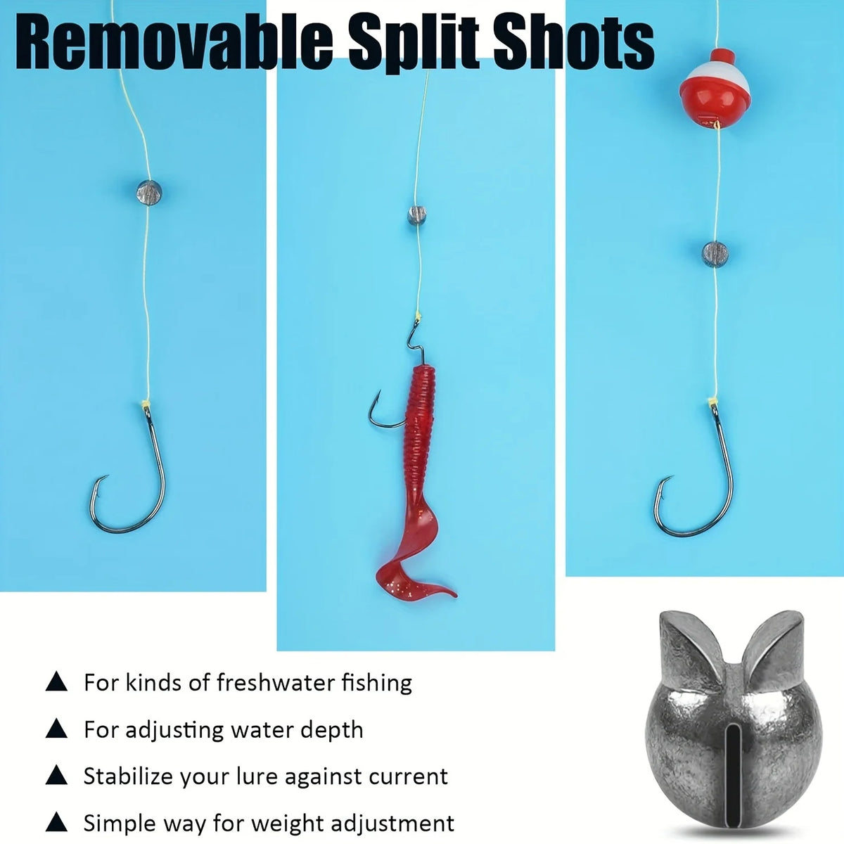 TAKBAS Split Shot Sinker Kit (60/120 Pack)