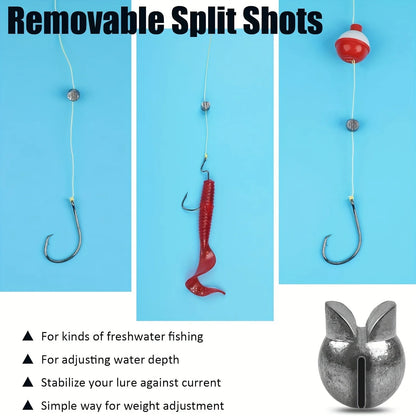TAKBAS Split Shot Sinker Kit (60/120 Pack)