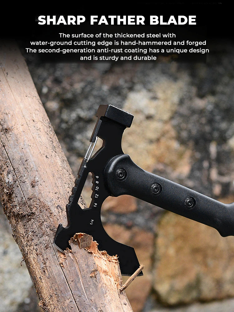 Outdoor Tactical Camping Axe – Multifunctional Survival Hatchet for Logging, Cutting & Bushcraft