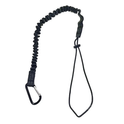 Safety Bungee Tether Tool Lanyard With Carabiner Hook Climbing Working Anti-Falling Safety Rope Aerial Work Climbing Accessories