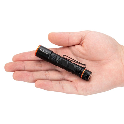 Zoom Mini EDC High Bright LED Pen Flashlight USB Rechargeable Magnet Small Torch Outdoor Camping Hiking Emergency Lighting Light