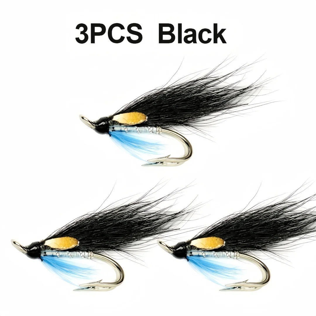 Double Hook Salmon Wet Flies (3 Pack)