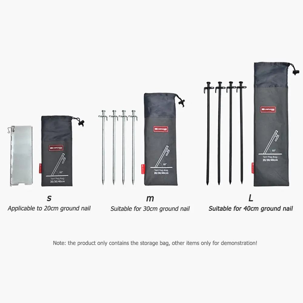 Equipment Storage Pouch Tent Accessories Hammer Tent Pegs Storage Bag Tent Pegs Bag Pegs Nails Storage Bag Tools Storage Bags