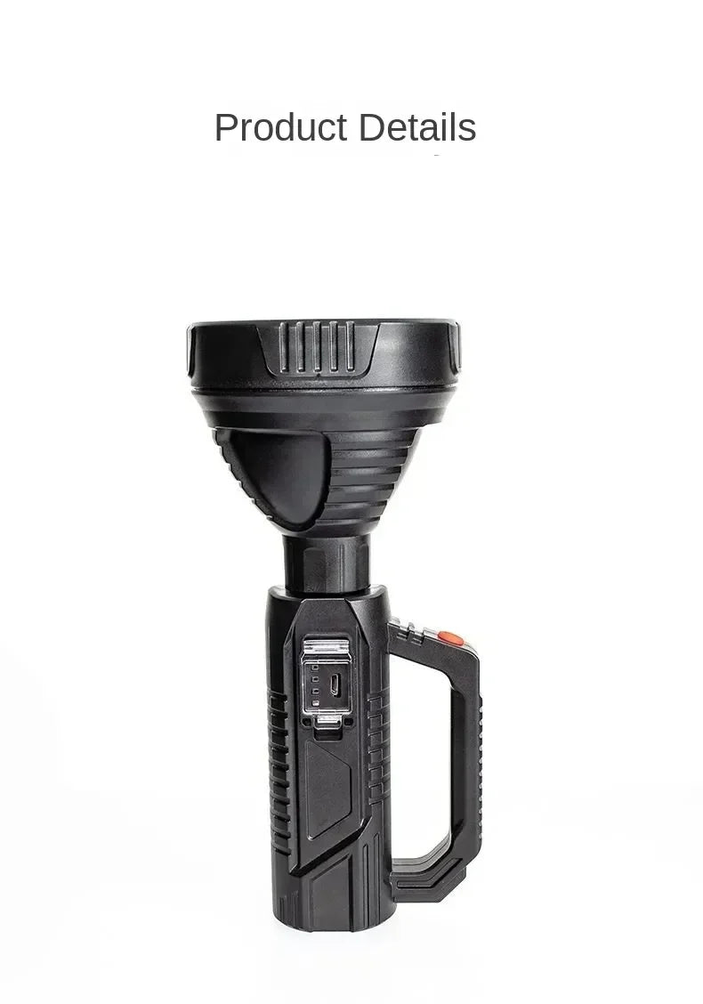 New High Power LED Flashlight Waterproof Fishing Lantern Torch USB Rechargeable Powerful Spotlight Searchlight Camping Lamp