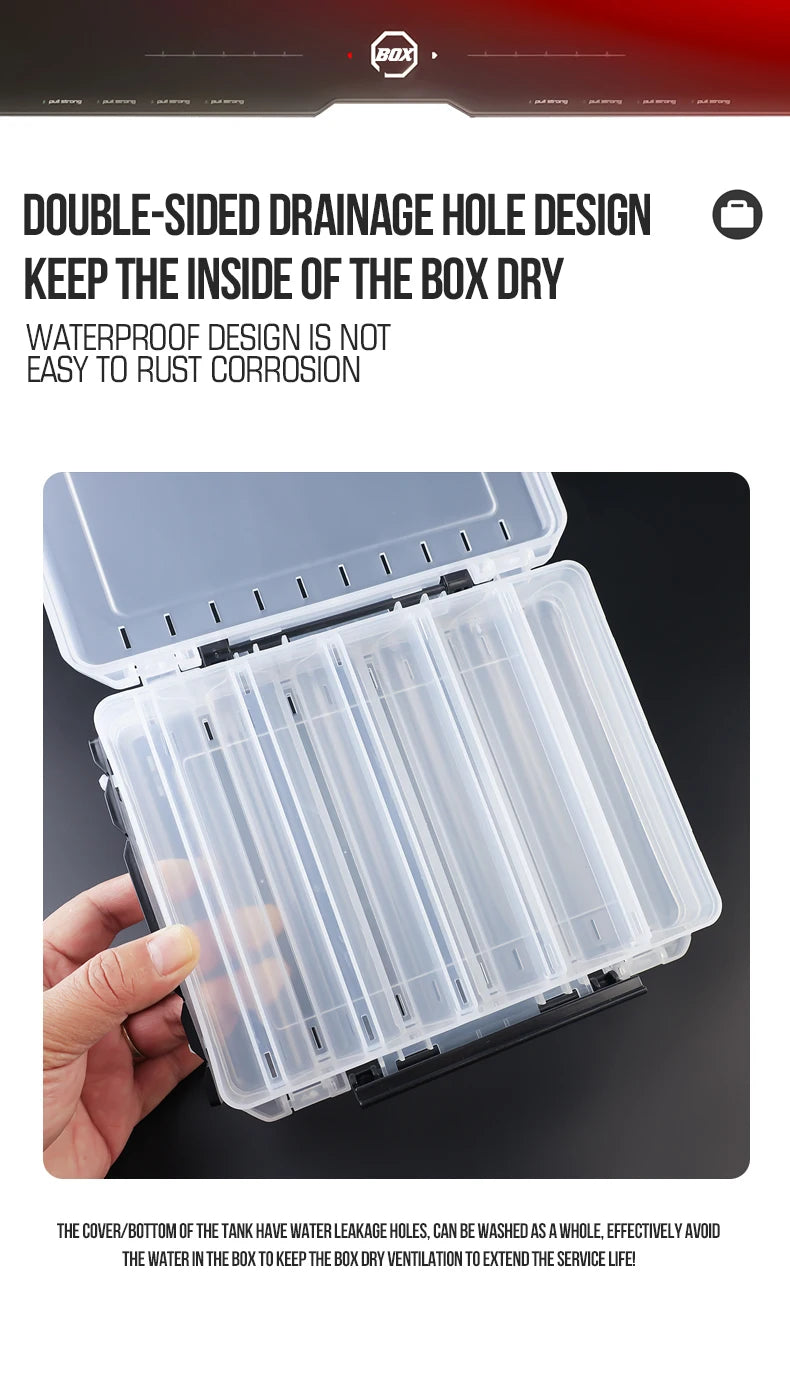 TAIYU Double-Sided Tackle Box (10/14/18 Compartments)