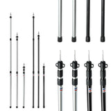 2.3M Adjustable Tent Support Rod Beach Shelter Tarp Awning Pole Aluminum Alloy Tent Pole Accessories For Camping Tent