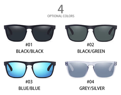 Ravenisa Square Vintage Polarized Sunglasses