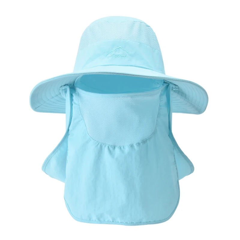 Breathable Fishing Sun Hat with Face Cover