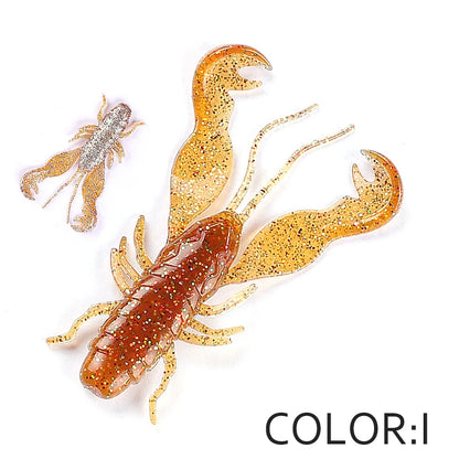 Supercontinent Filet Craw 40mm/15pcs 70mm/6pcs Soft Lure Fishing Lures shrimp Lobster Soft Plastic Lure Fishing Lures