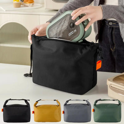 Japanese Minimalist Lunch Bag Thickened Aluminum Foil Insulated Bento Bag for Work School Picnic Outdoor Pack