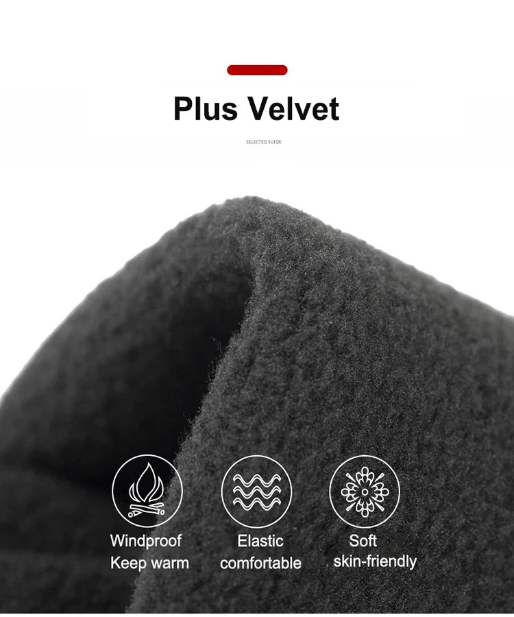 Autumn and Winter Touchscreen Men's and Women's Warm Gloves Plush Outdoor Sports Windproof and Cold Proof Cycling Gloves