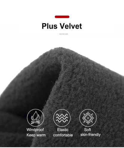 Autumn and Winter Touchscreen Men's and Women's Warm Gloves Plush Outdoor Sports Windproof and Cold Proof Cycling Gloves