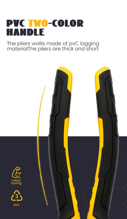 AIRAJ 6/8 Inch Wire Pliers Sharp Large Opening Stripping Pliers Industrial Grade Multifunctional Hardware Manual Tools