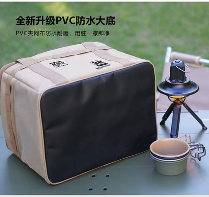 30L/42L/56L Autumn Camping Bag Insulated Waterproof Tactical Foldable Outdoor Picnic Tableware Storage Box Large Capacity Field