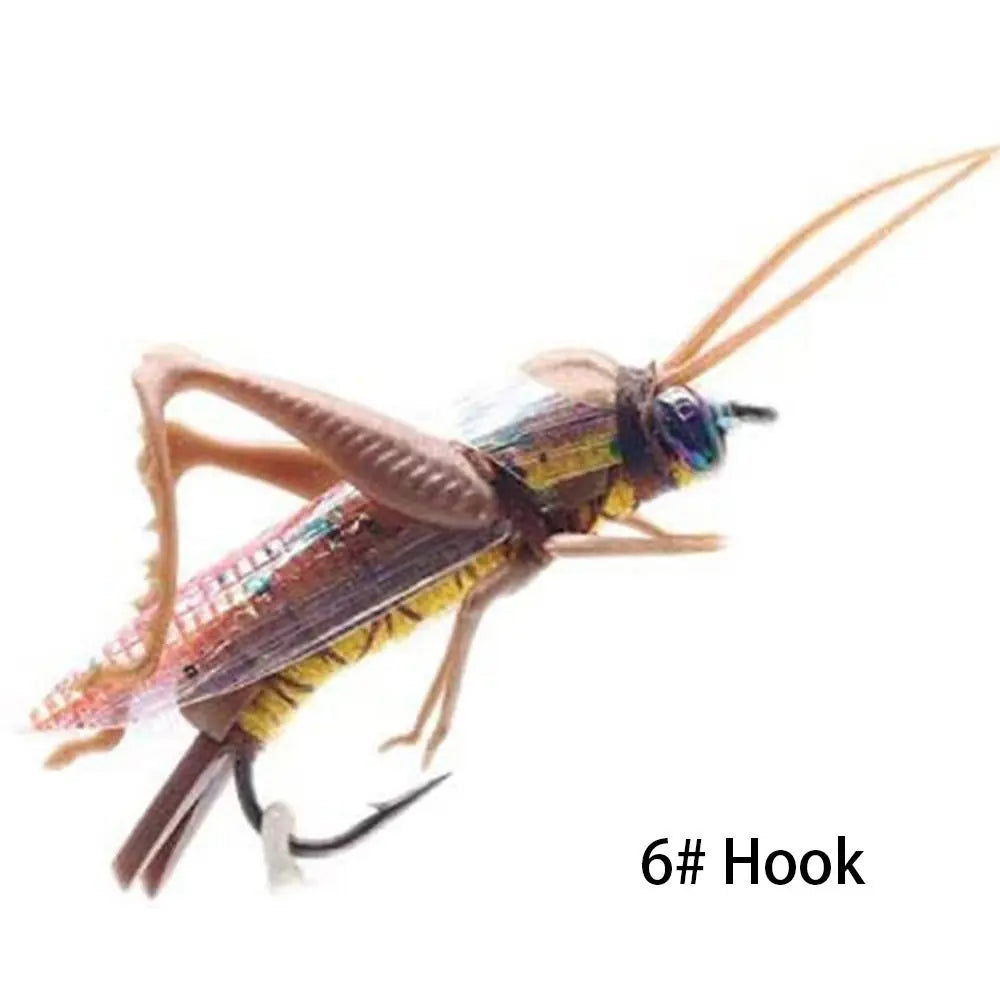 Grasshopper Insect Hard Baits (Size 2 and 6)