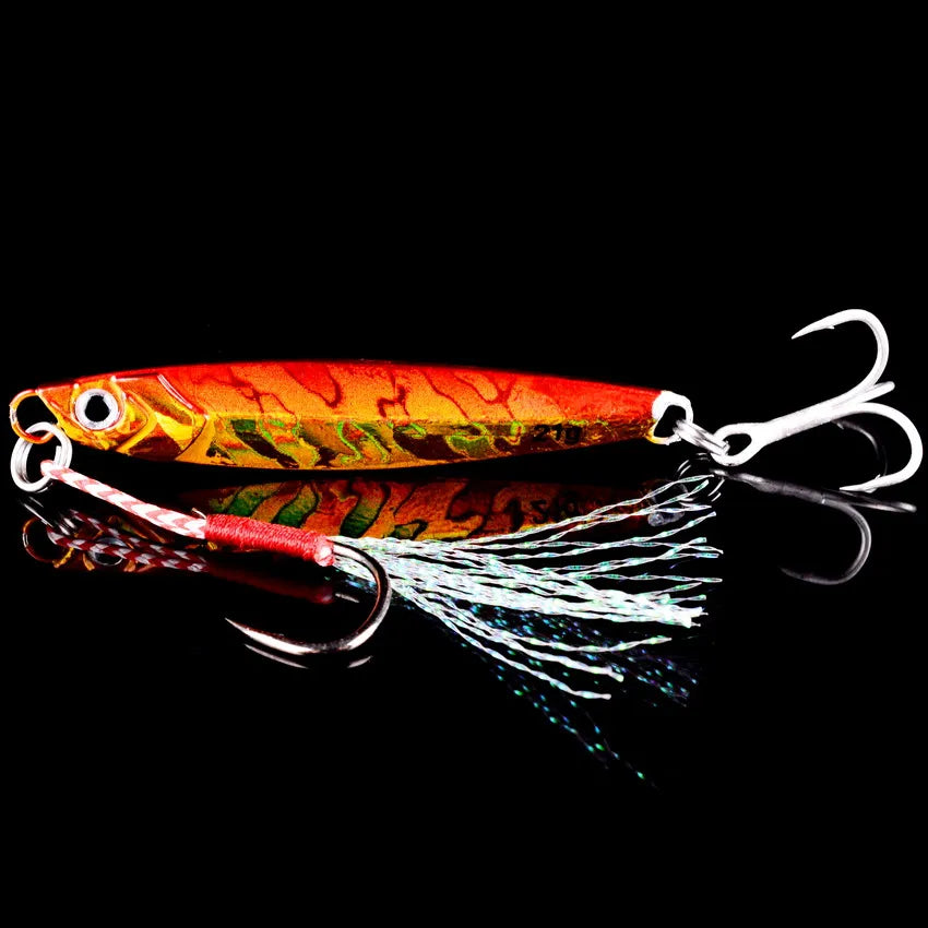 3/5/8pcs Metal Jig Fishing lure Set 7g 10g 14g 21g 28g 40g Sea Shore Casting Jigging lures Jigs Spoon Saltwater Artificial Bait