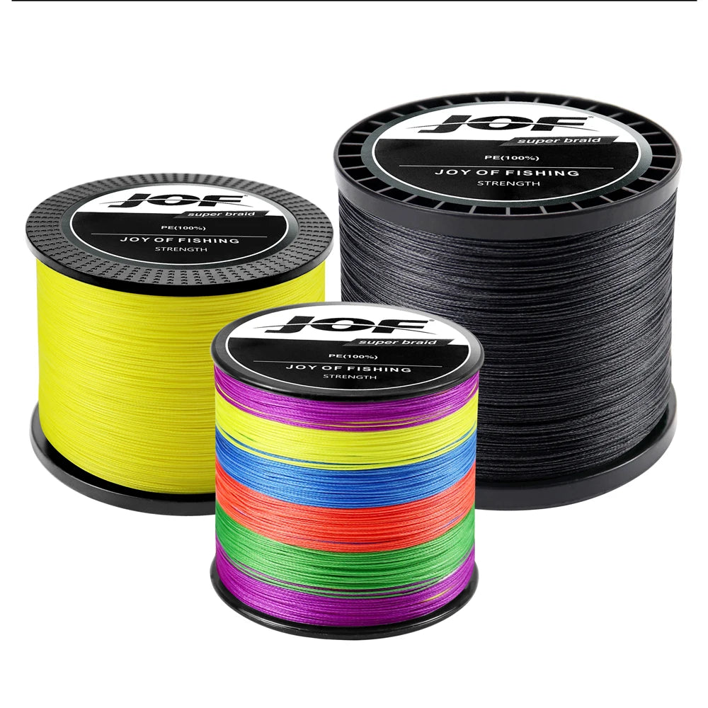 JOF 8 Strand and 4 Strand PE Braided Fishing Line
