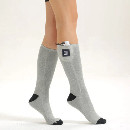 Winter Electric Heated Socks Men's Women's Thermal Heating Thermosocks Foot Warmer Socks Trekking Ski Cycling Outdoor Warm Socks