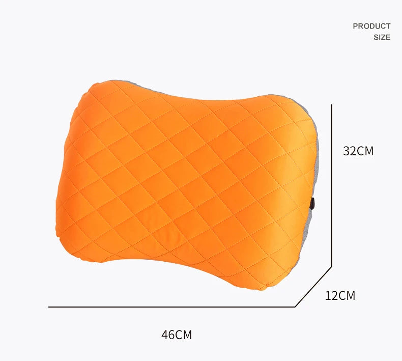 Outdoor Travel Portable Inflatable Pillow Outdoor Cushion Camp Beach Car Hotel Foldable Headrest Sleep Tent Use Accessories