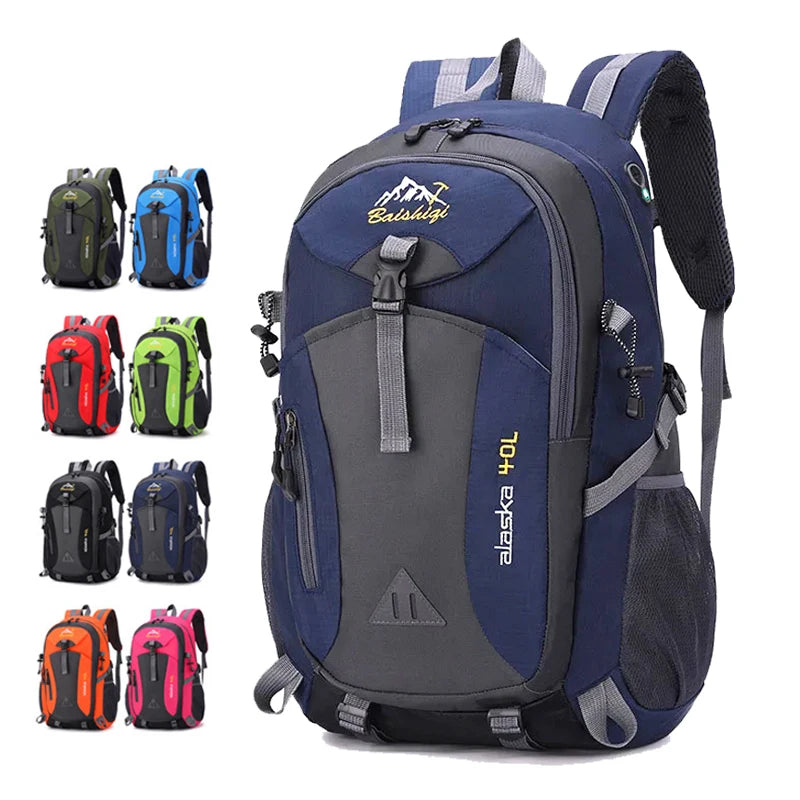 40L Travel Backpack – Large Capacity Hiking & Camping Mountaineering Bag for Men & Women