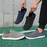 Men’s Mesh Slip-On Sports Shoes – Lightweight Shock-Absorbing Running & Casual Sneakers