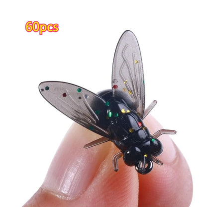 Ultra-Realistic Parachute Dry Flies (15/60 Pack)