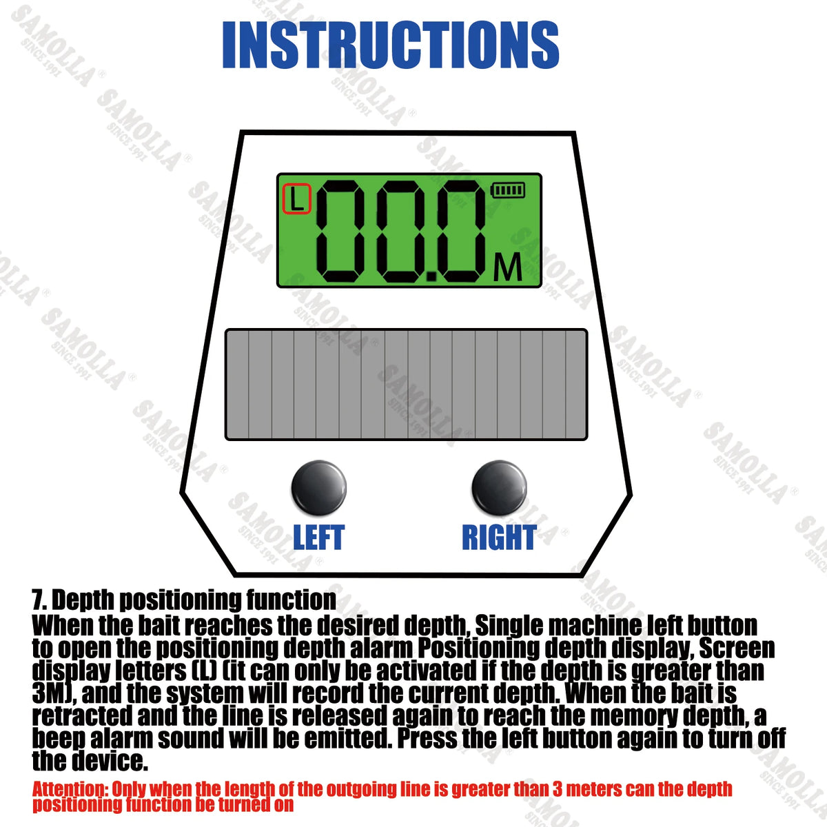 Electronic Baitcasting Reel with LED Line Counter Screen