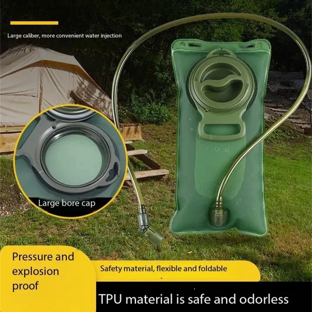 Hydration Bladder, 2L Water Bladder for Hiking Backpack Leak Proof Water Reservoir Storage Bag, Water Pouch Hydration Pack