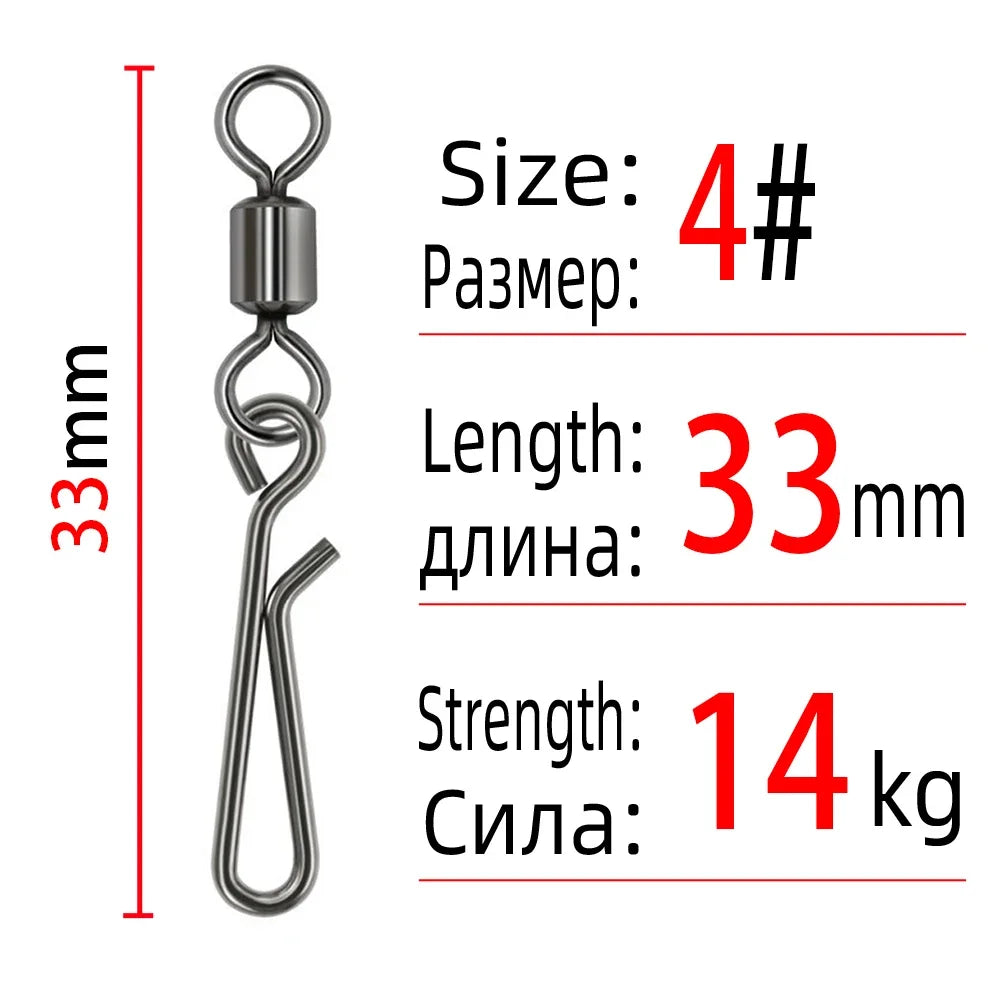 Rolling Swivel Snaps (10-50 Pack)