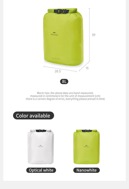 Naturehike Rolled Storage Bag Outdoor Travel Hiking Lightweight Waterproof Vacuum Compression Dispenser Bags Portable Organizer