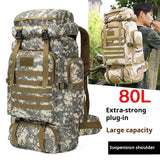 Large Capacity Multifunctional Travel Bag Camouflage Mountaineering Bag Expanding Hiking Bag