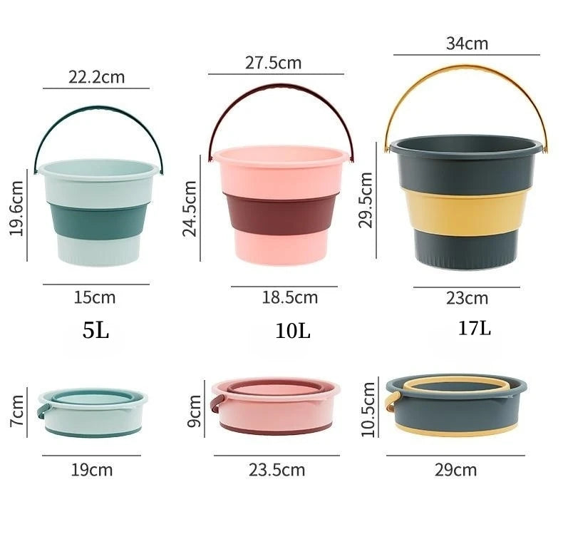 Collapsible Silicone Bucket (5/10/17L)