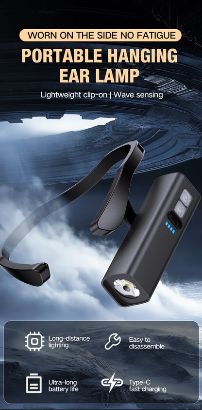 Rechargeable Ear Clip LED Headlamp
