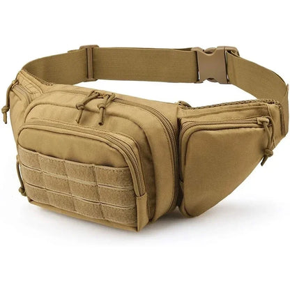 Tactical Multi-function Waist Pack Fanny Packs for Men Nylon Shoulder Hiking Mobile Phone Bag Sports High-capacity Waist Bag