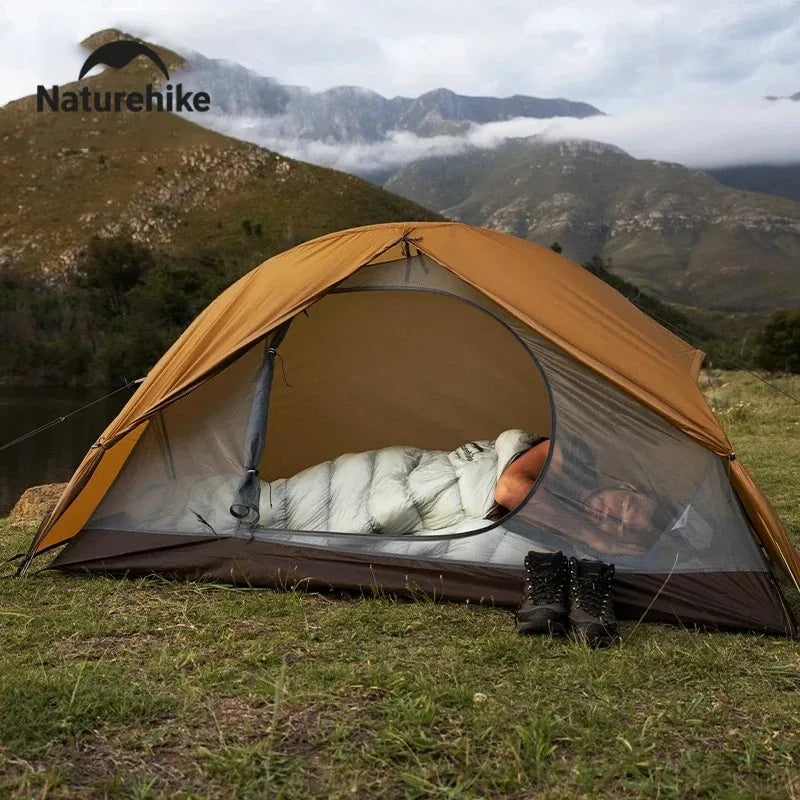 Naturehike Lightweight Tent Outdoor Professional Mountaineering Hiking Three Seasons Bill Person 1 Person Camping Tent
