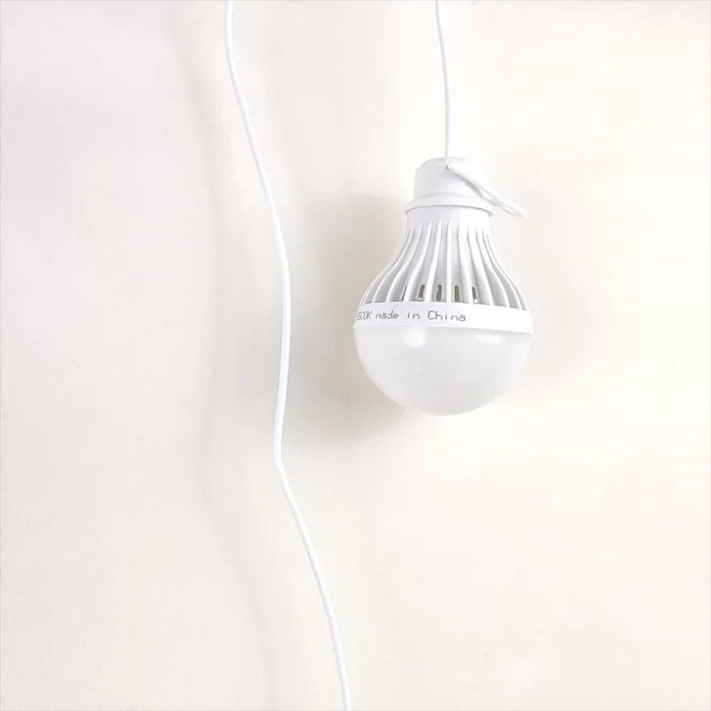 DC5V Led Camping Light 5W/7W Usb Emergency Bulb 3-color Dimmable Hanging Tent Light Barbecue Fishing Repair Outdoor Equipment