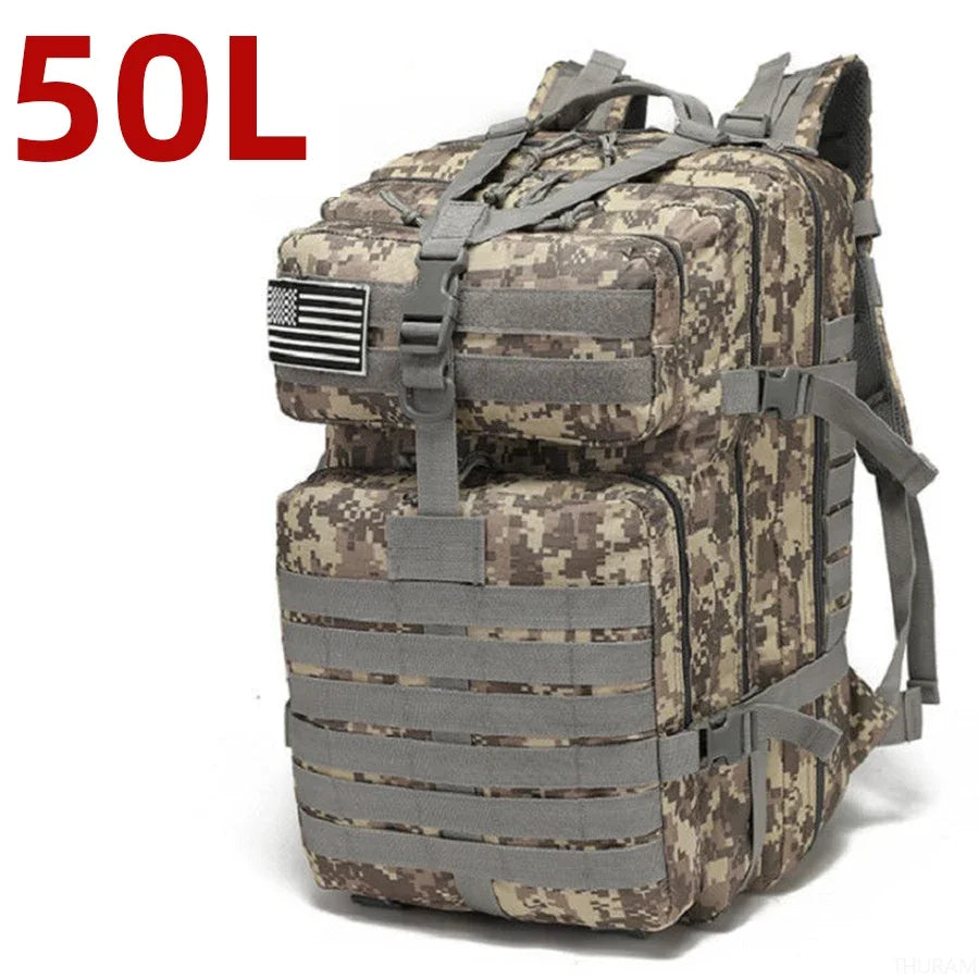 25L/50L Waterproof Tactical Hiking Backpack