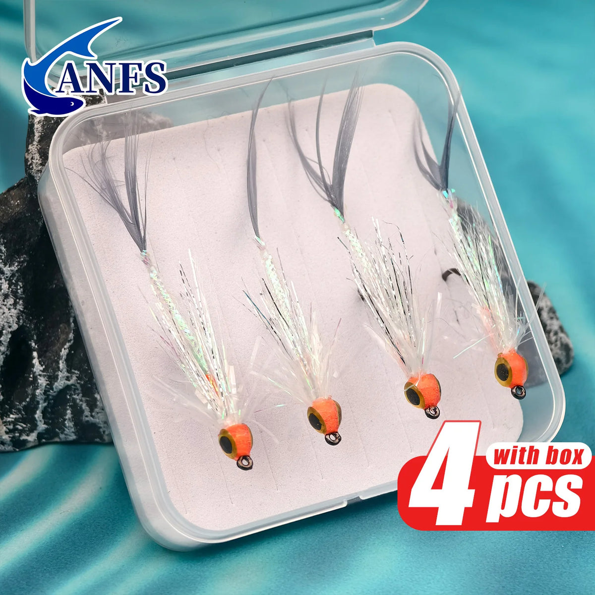 ANFS Fly Fishing Flies Kit with Fly Box