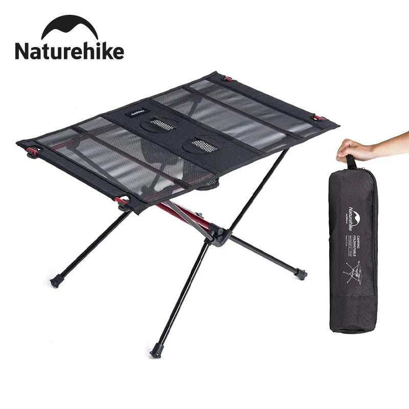 Naturehike Portable Folding Camping Table with Cup Holders Ultralight Outdoor Travel Picnic Fishing Table